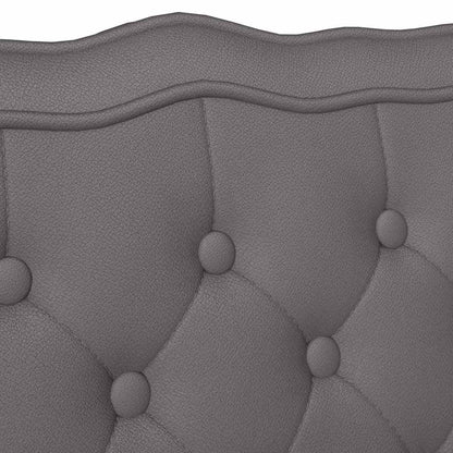 Bank Grau 119,5 x 64,5 x 75 cm Kunstleder