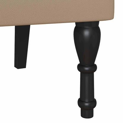 Bank Cappuccino 119,5 x 64,5 x 75 cm Kunstleder