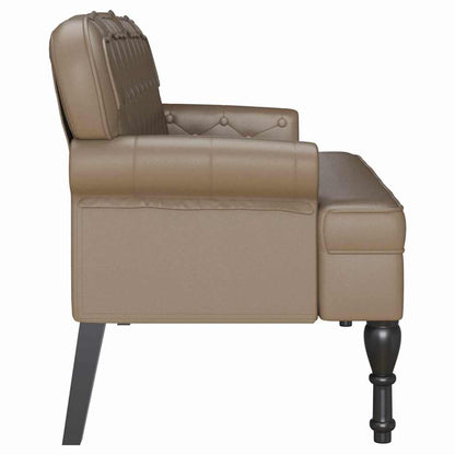 Bank Cappuccino 119,5 x 64,5 x 75 cm Kunstleder