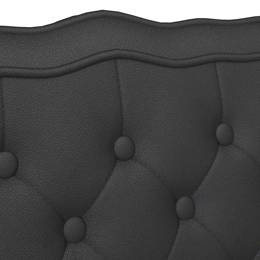 Bank Schwarz 119,5 x 64,5 x 75 cm Kunstleder