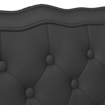 Bank Schwarz 119,5 x 64,5 x 75 cm Kunstleder