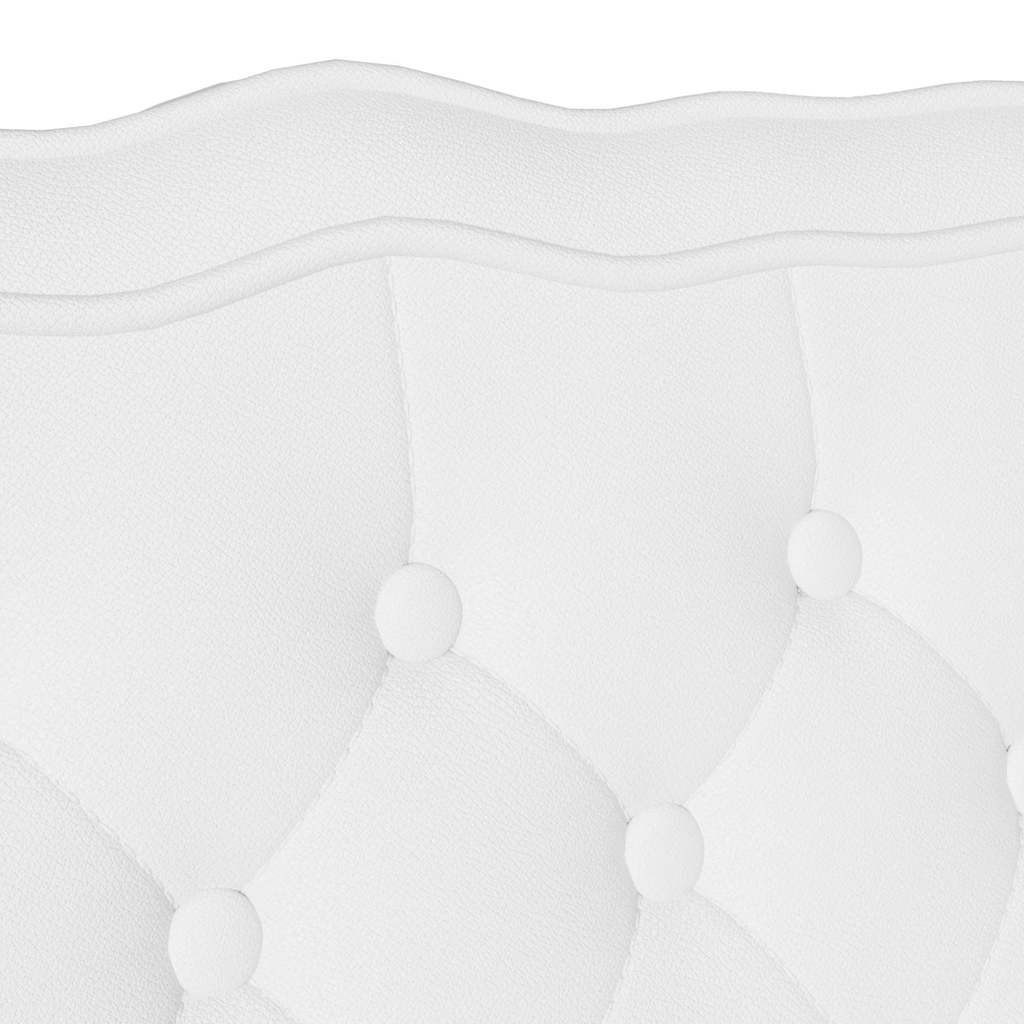 Bank Weiß 119,5 x 64,5 x 75 cm Kunstleder