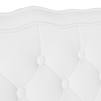 Bank Weiß 119,5 x 64,5 x 75 cm Kunstleder