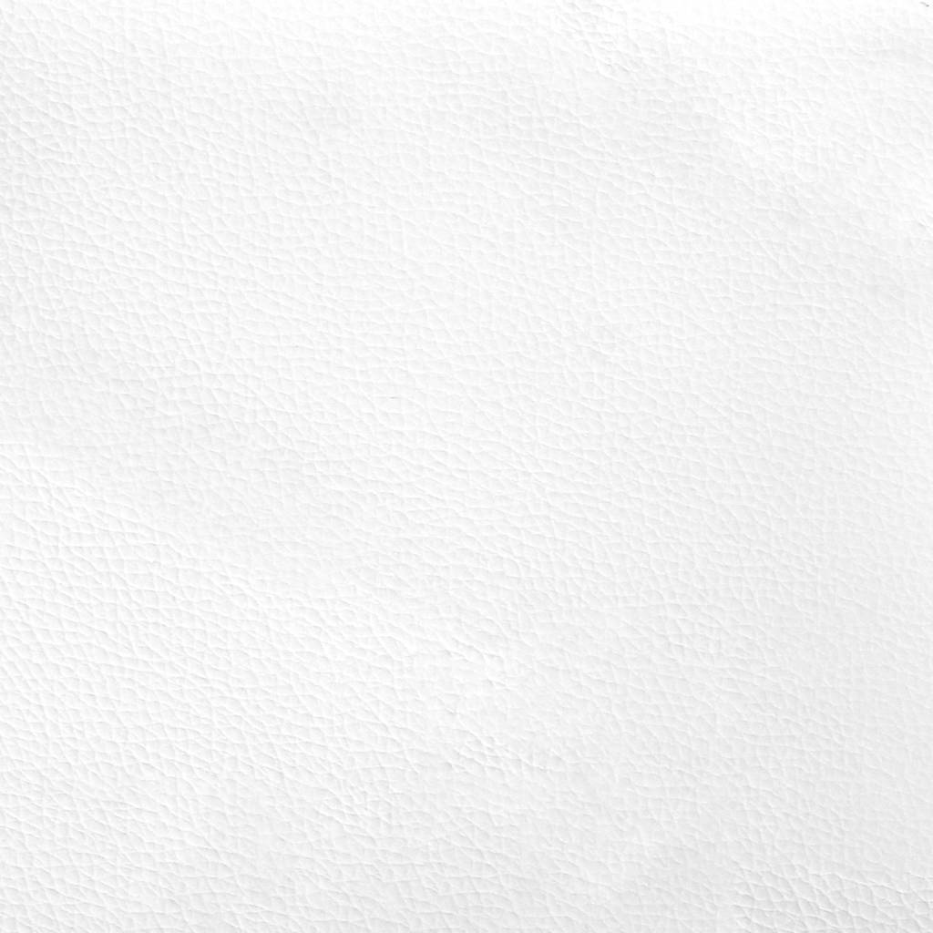 Bank Weiß 119,5 x 64,5 x 75 cm Kunstleder