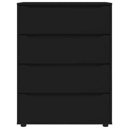 Stauraumschränke 2 pcs Schwarz 80 x 48 x 105 cm Holzwerkstoff
