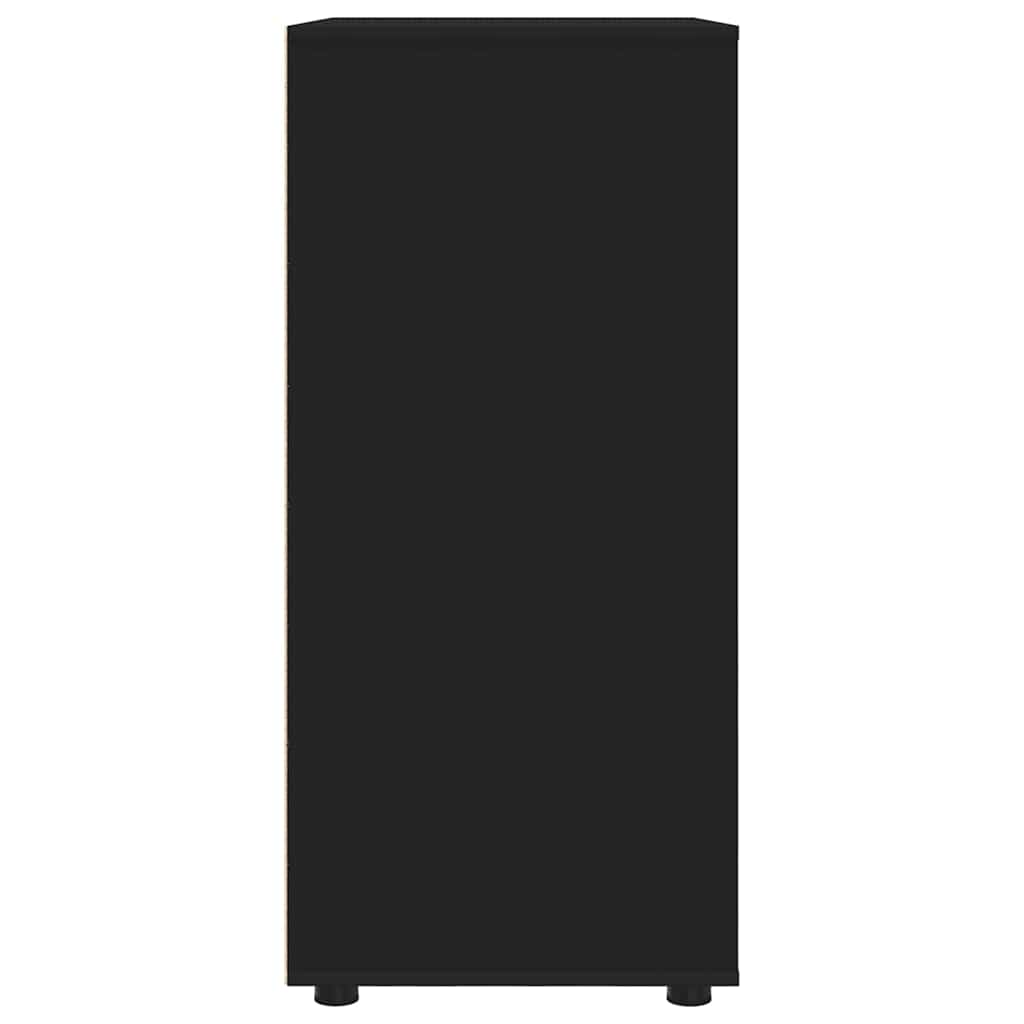 Stauraumschränke 2 pcs Schwarz 80 x 48 x 105 cm Holzwerkstoff