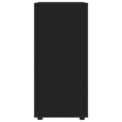 Stauraumschränke 2 pcs Schwarz 80 x 48 x 105 cm Holzwerkstoff