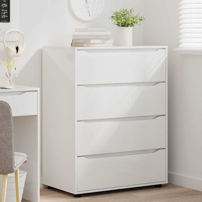 Stauraumschränke 2 pcs Hochglanz Weiß 80 x 48 x 105 cm