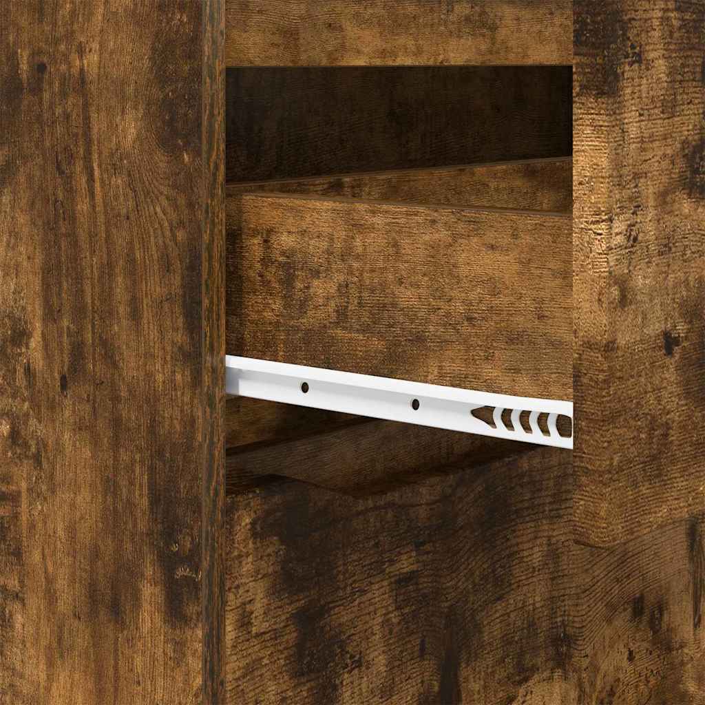 Stauraumschränke 2 pcs Geräucherte Eiche 80 x 48 x 105 cm