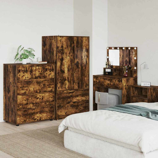 Stauraumschränke 2 pcs Geräucherte Eiche 80 x 48 x 105 cm