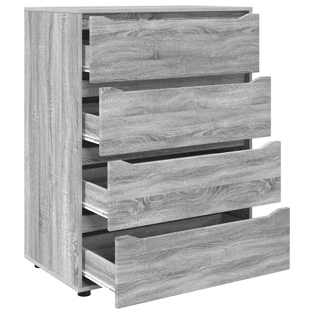 Stauraumschränke 2 pcs Graues Sonoma 80 x 48 x 105 cm