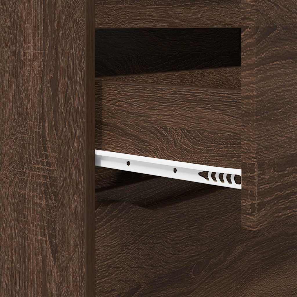 Stauraumschränke 2 pcs Braun Eichen-Optik 80 x 48 x 105 cm