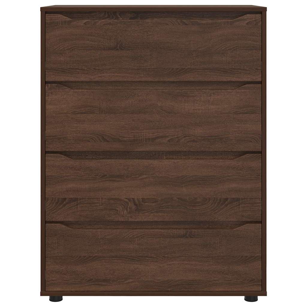 Stauraumschränke 2 pcs Braun Eichen-Optik 80 x 48 x 105 cm