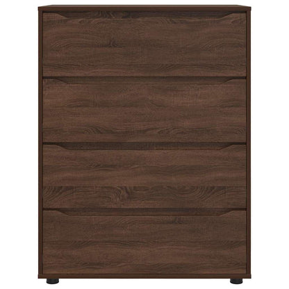 Stauraumschränke 2 pcs Braun Eichen-Optik 80 x 48 x 105 cm