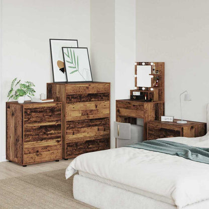 Stauraumschränke 2 pcs Altholz 80 x 48 x 105 cm Holzwerkstoff