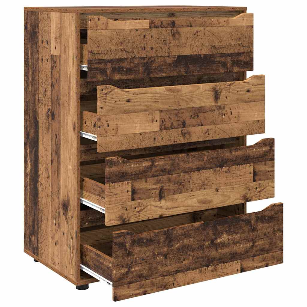 Stauraumschränke 2 pcs Altholz 80 x 48 x 105 cm Holzwerkstoff