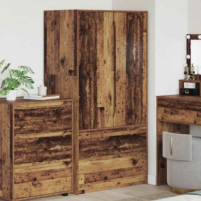Badezimmerschrank Altholz 79,5 x 49 x 156 cm Holzwerkstoff