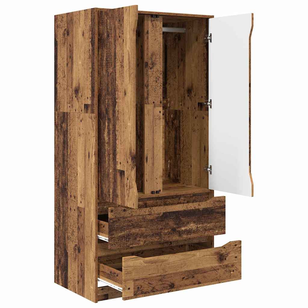 Badezimmerschrank Altholz 79,5 x 49 x 156 cm Holzwerkstoff