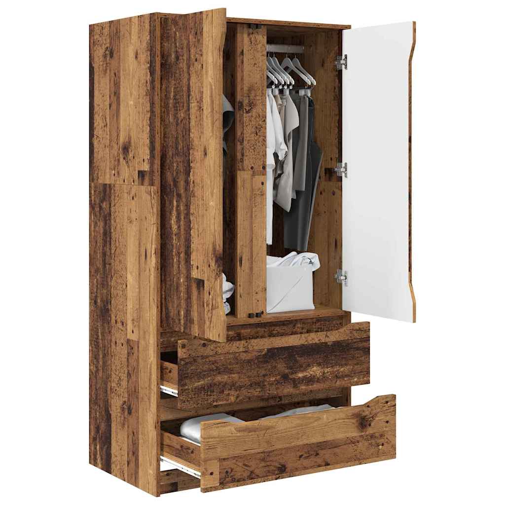 Badezimmerschrank Altholz 79,5 x 49 x 156 cm Holzwerkstoff
