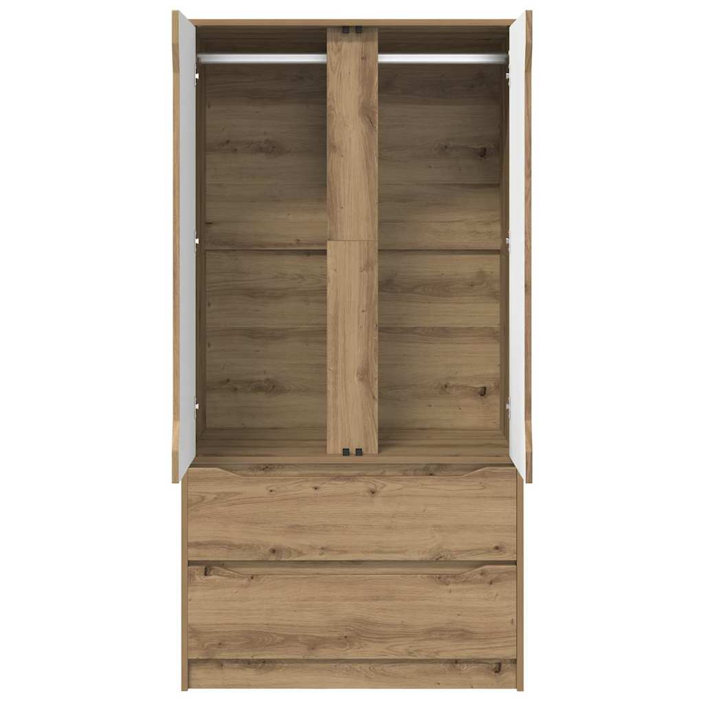 Badezimmerschrank mit Speicher Artisan-Eiche 79,5 x 49 x 156 cm