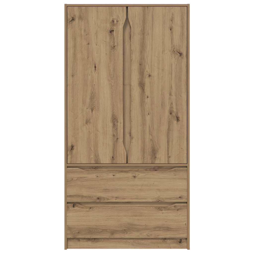 Badezimmerschrank mit Speicher Artisan-Eiche 79,5 x 49 x 156 cm
