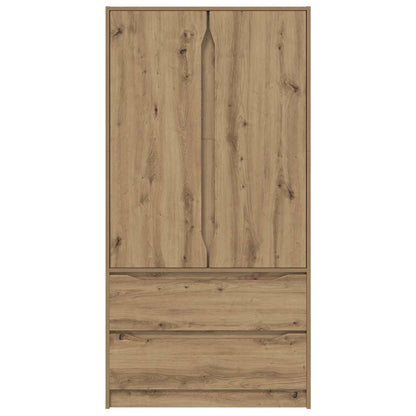 Badezimmerschrank mit Speicher Artisan-Eiche 79,5 x 49 x 156 cm