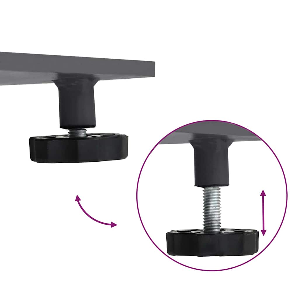 Sonnenschirmständer Dunkelgrau 100 x 100 x 4 cm Stahl