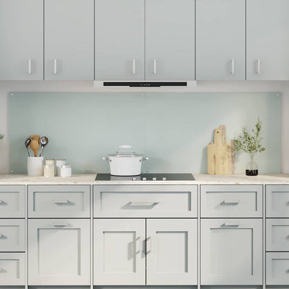 Küchenrückwand 2 pcs Weiß 100 x 60 cm Gehärtetes Glas