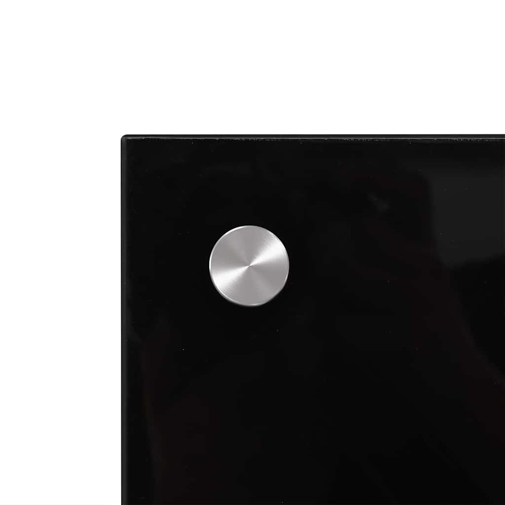 Küchenrückwand 2 pcs Schwarz 90 x 50 cm Gehärtetes Glas