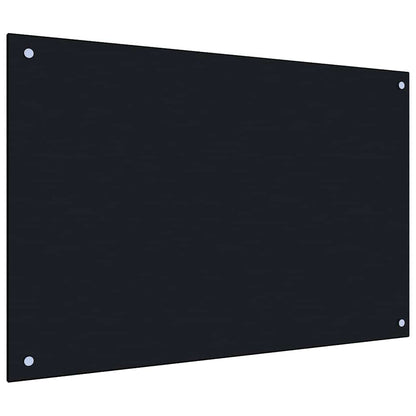 Küchenrückwand 2 pcs Schwarz 90 x 50 cm Gehärtetes Glas