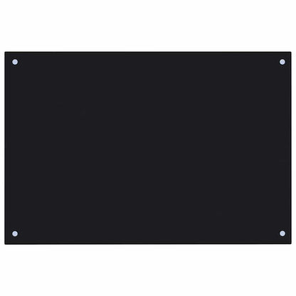 Küchenrückwand 2 pcs Schwarz 90 x 50 cm Gehärtetes Glas