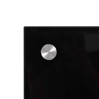 Küchenrückwand 2 pcs Schwarz 100 x 40 cm Gehärtetes Glas