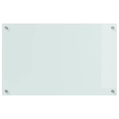 Küchenrückwand Weiß 80 x 50 x 0.8 cm Gehärtetes Glas