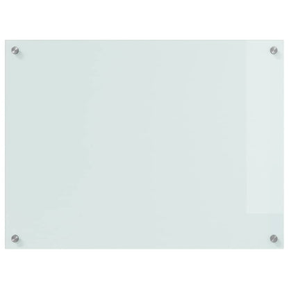 Küchenrückwand Weiß 80 x 60 x 0.8 cm Gehärtetes Glas