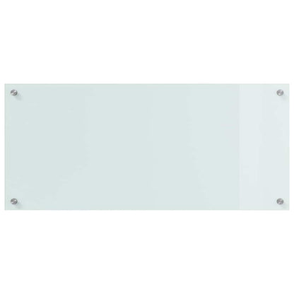 Küchenrückwand Weiß 90 x 40 x 0.8 cm Gehärtetes Glas