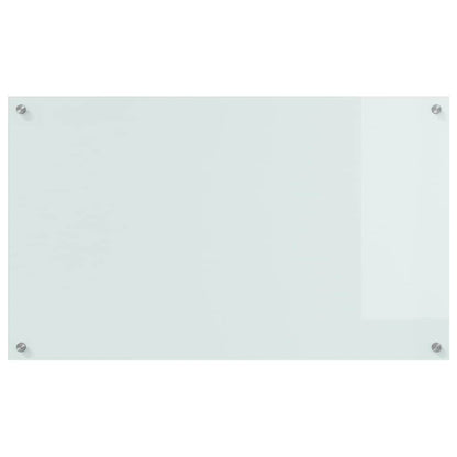 Küchenrückwand Weiß 100 x 60 x 0.8 cm Gehärtetes Glas