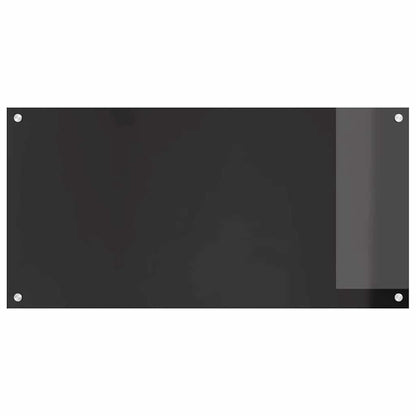 Küchenrückwand Schwarz 100 x 50 x 0.8 cm Gehärtetes Glas