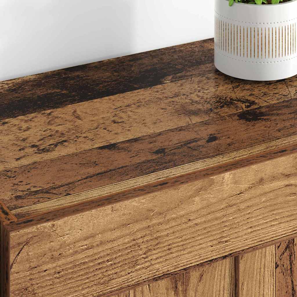 Wandmontierter Schrank 2 pcs Altholz 69,5 x 34 x 90 cm