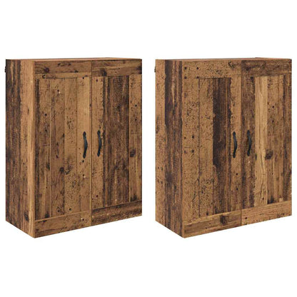 Wandmontierter Schrank 2 pcs Altholz 69,5 x 34 x 90 cm