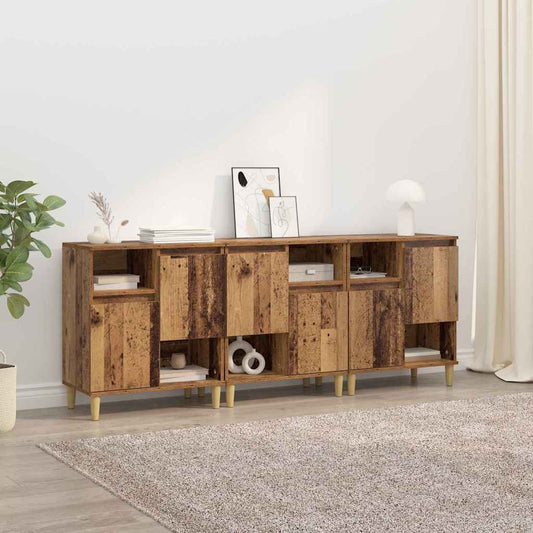 Sideboards 3 pcs Altholz 60 x 35 x 70 cm Holzwerkstoff