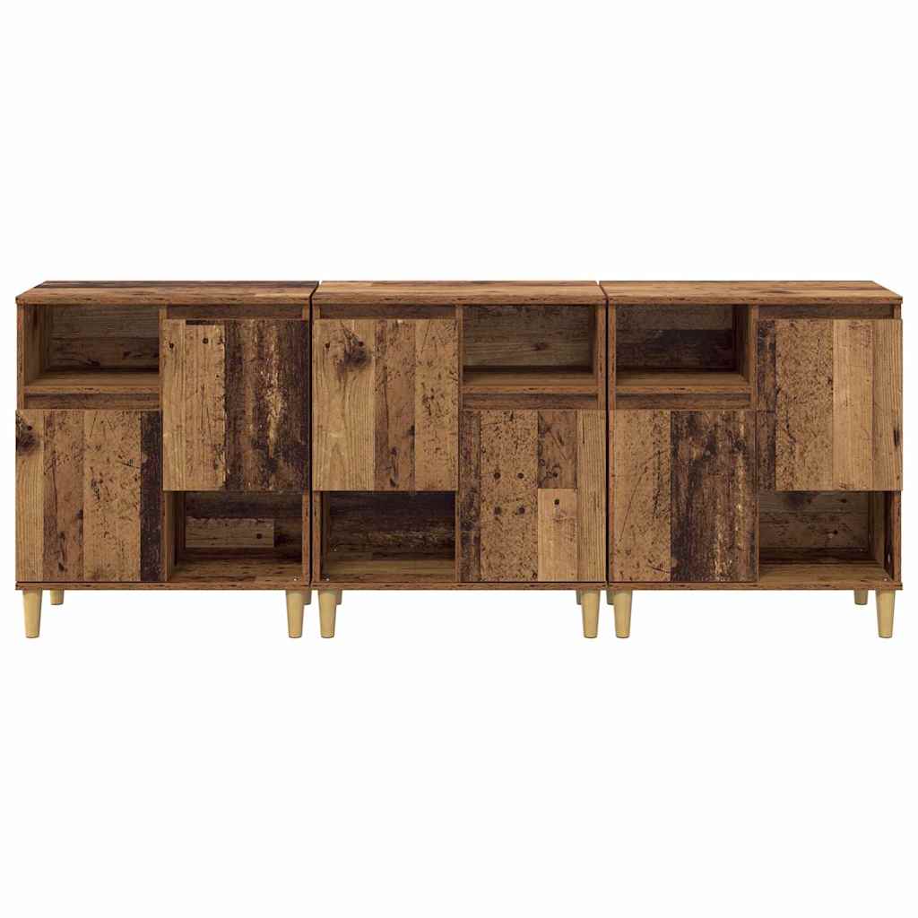 Sideboards 3 pcs Altholz 60 x 35 x 70 cm Holzwerkstoff