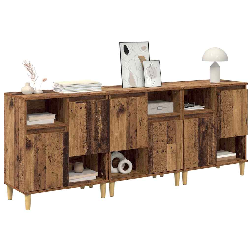 Sideboards 3 pcs Altholz 60 x 35 x 70 cm Holzwerkstoff