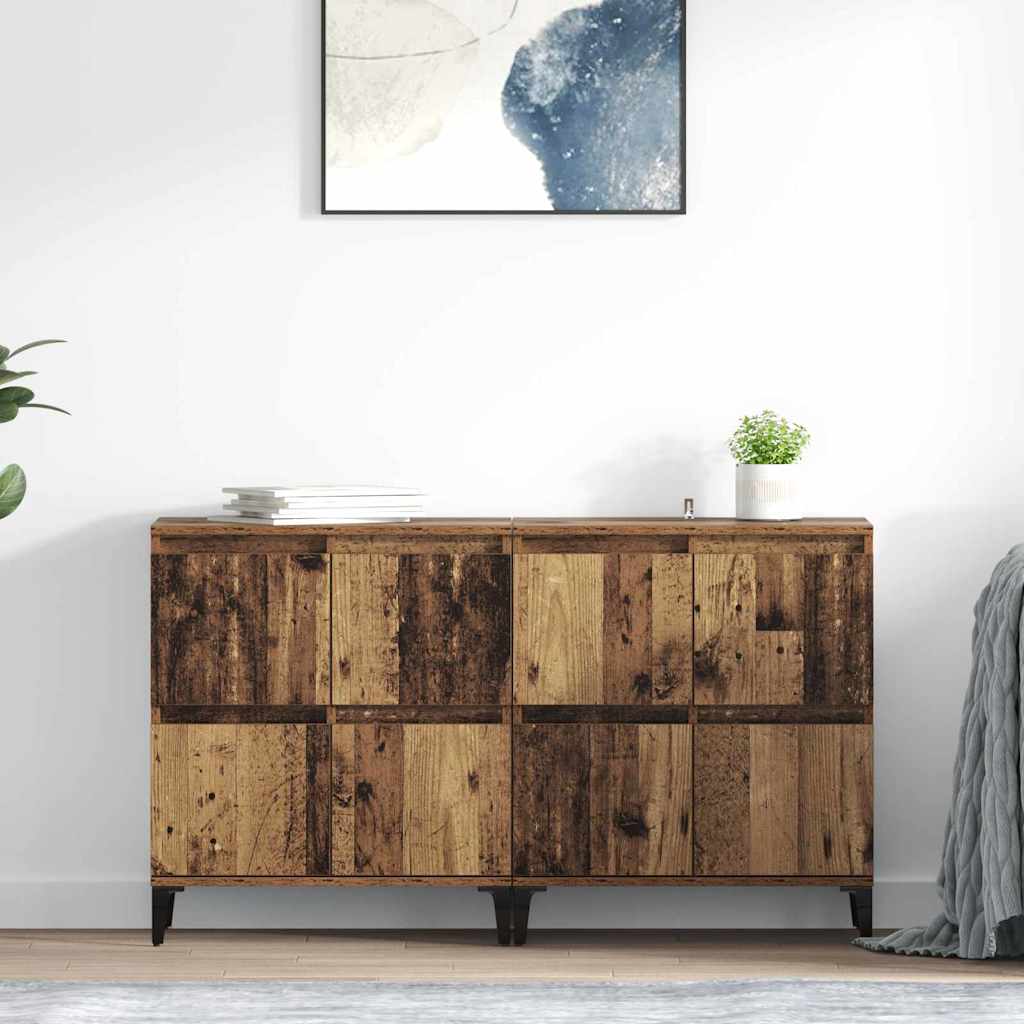 Sideboards 2 pcs Altholz 60 x 35 x 70 cm Holzwerkstoff