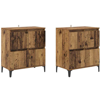 Sideboards 2 pcs Altholz 60 x 35 x 70 cm Holzwerkstoff
