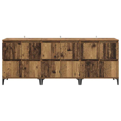 Sideboards 3 pcs Altholz 60 x 35 x 70 cm Holzwerkstoff