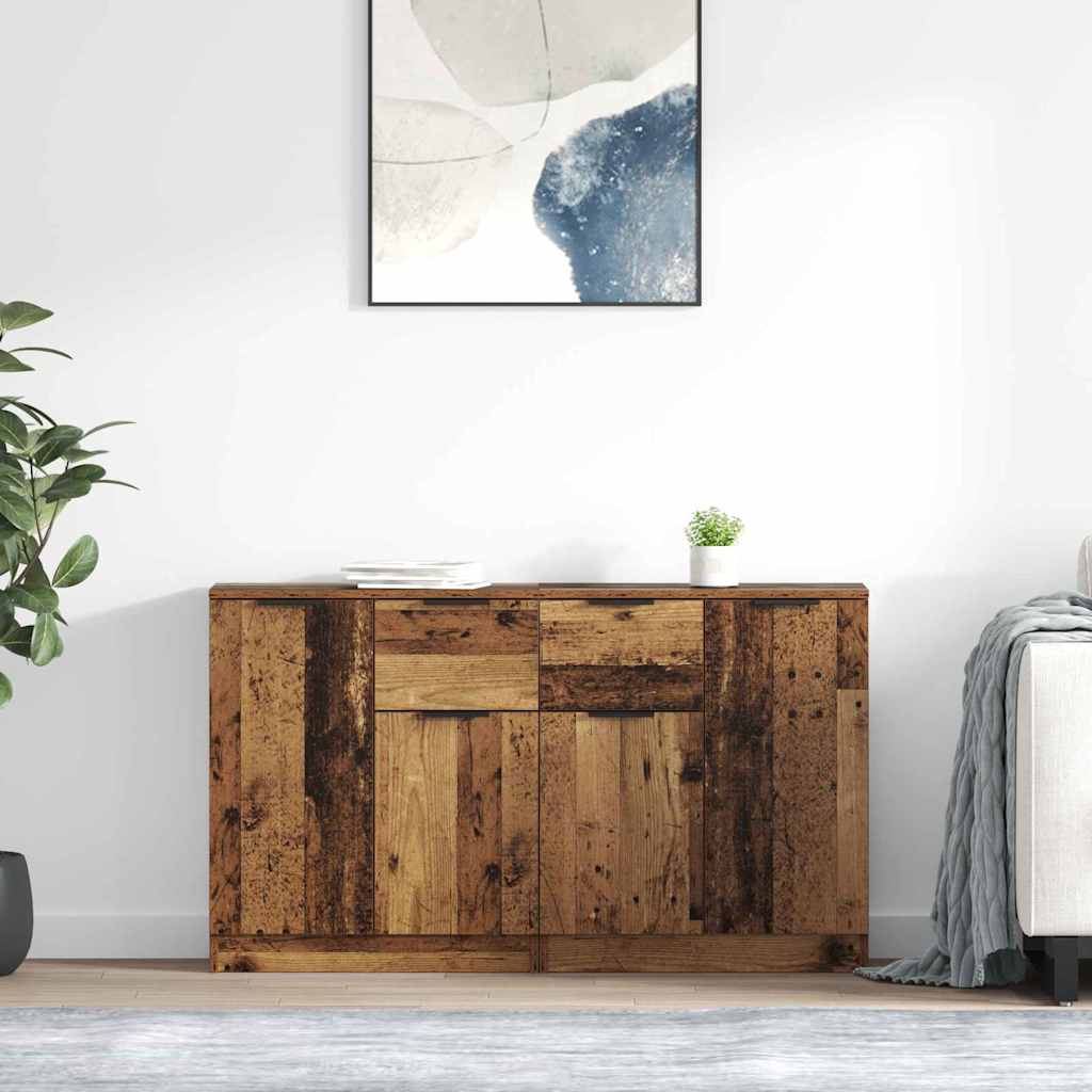 Sideboards 2 pcs Altholz 60 x 30 x 70 cm Holzwerkstoff