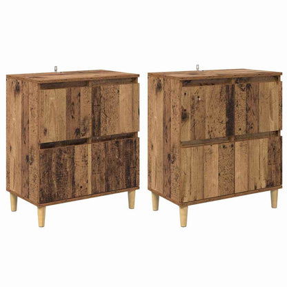Sideboards 2 pcs Altholz 60 x 35 x 70 cm Holzwerkstoff