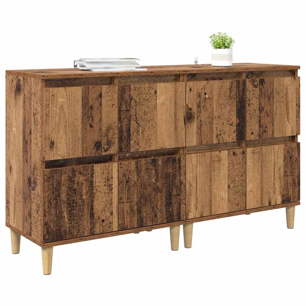 Sideboards 2 pcs Altholz 60 x 35 x 70 cm Holzwerkstoff