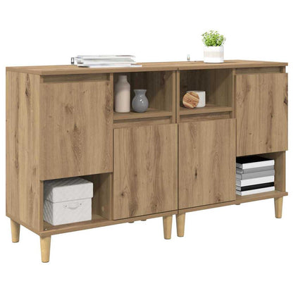 Sideboards 2 pcs Artisan-Eiche 60 x 35 x 70 cm Holzwerkstoff