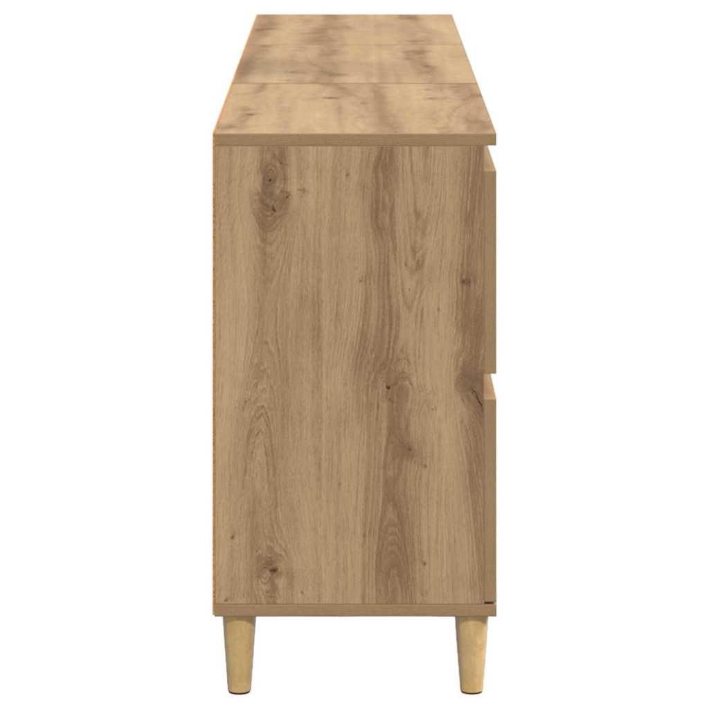 Sideboards 3 pcs Artisan-Eiche 60 x 35 x 70 cm Holzwerkstoff